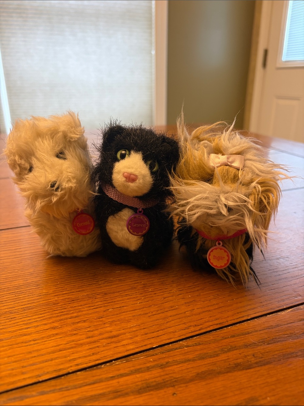 American Girl Plush Small Pet Trio - Coconut, licorice and Sugar